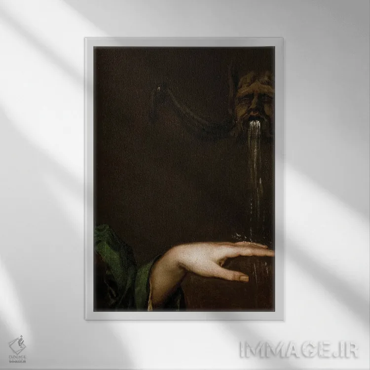 تابلو نقاشی جزئیات کلاسیک اثر بونا فیدسا - نمای قابدار سفید