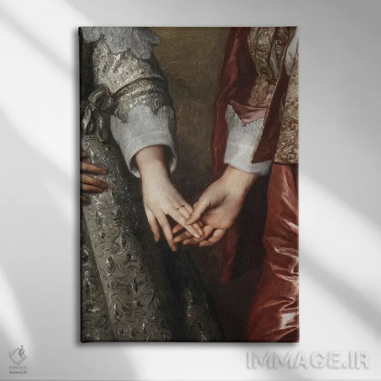 تابلو عشق اثر بونا فیدسا - نمای روبهرو روی دیوار