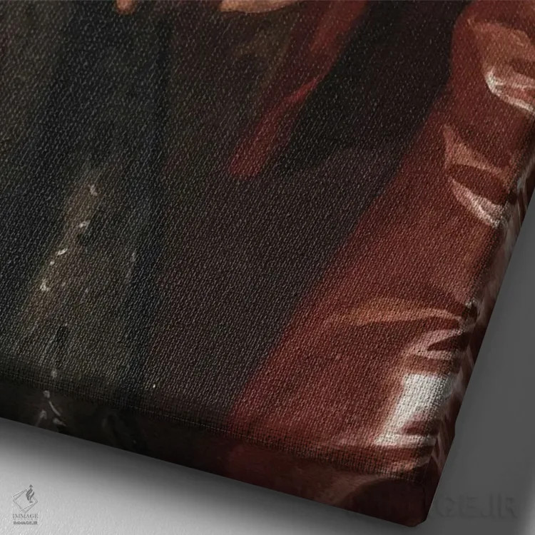 تابلو عشق اثر بونا فیدسا - نمای نزدیک بافت بوم