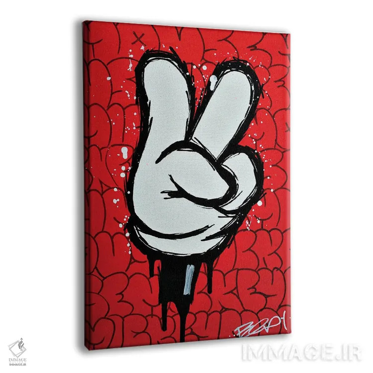 تابلو میکی دئوس اثر برایان گارسیا - نمای پرسپکتیو محصول