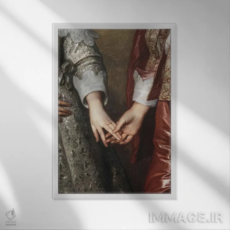 تابلو عشق اثر بونا فیدسا - نمای قابدار سفید