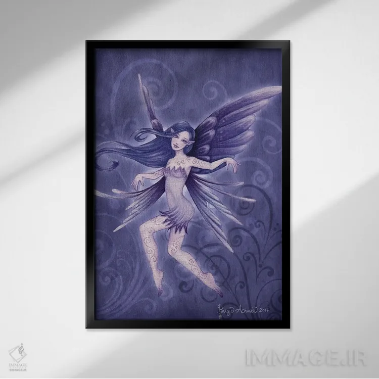 تابلو پری بادی اثر بریگید اشوود - نمای قابدار مشکی