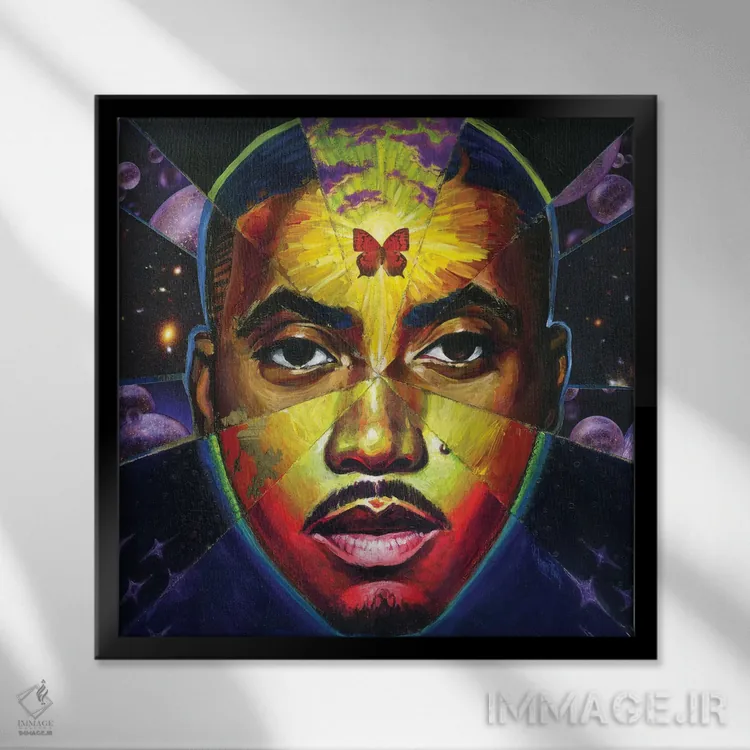 تابلو خورشید خدا اثر آرت برادران اسوارتز (استودیوی هنری) - نمای قابدار مشکی