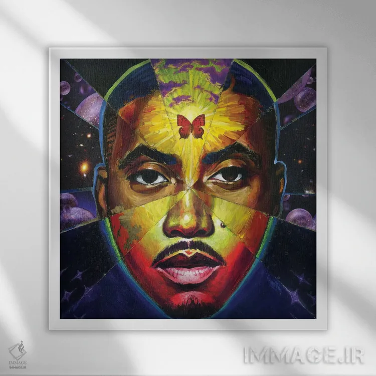 تابلو خورشید خدا اثر آرت برادران اسوارتز (استودیوی هنری) - نمای قابدار سفید