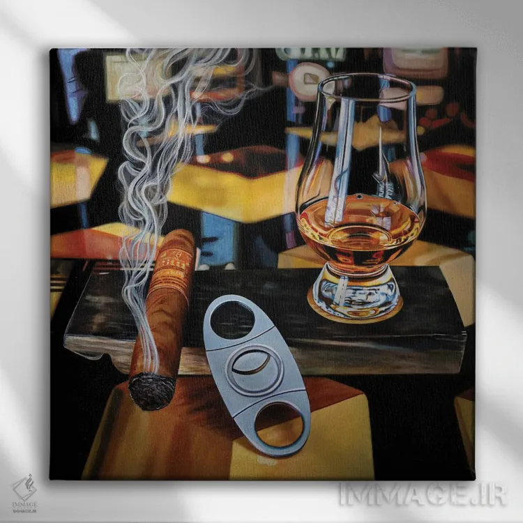 تابلو پس از ساعتها XIII اثر جی.بلو استودیو (استودیو هنری) - نمای روبهرو روی دیوار