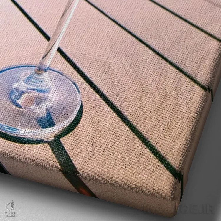 تابلو اوقات خوش اثر بلی - نمای نزدیک بافت بوم