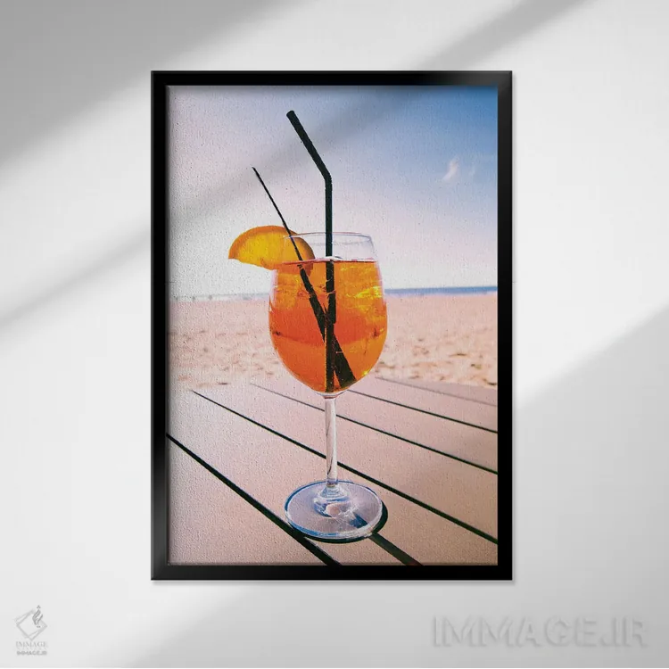 تابلو اوقات خوش اثر بلی - نمای قابدار مشکی