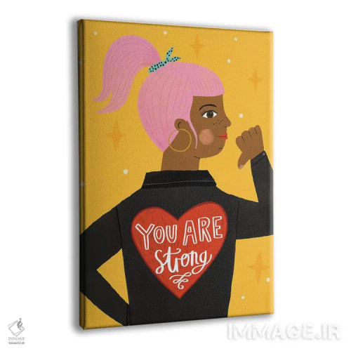 تابلو هی دختر روزمره ۱ اثر لیزا بارلو - نمای پرسپکتیو محصول