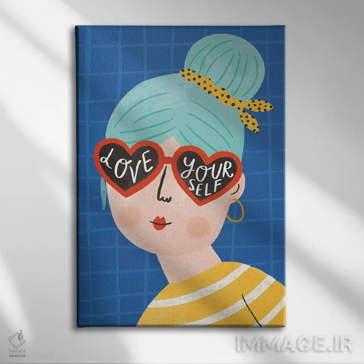 تابلو هی دختر روزمره ۲ اثر لیزا بارلو - نمای روبهرو روی دیوار