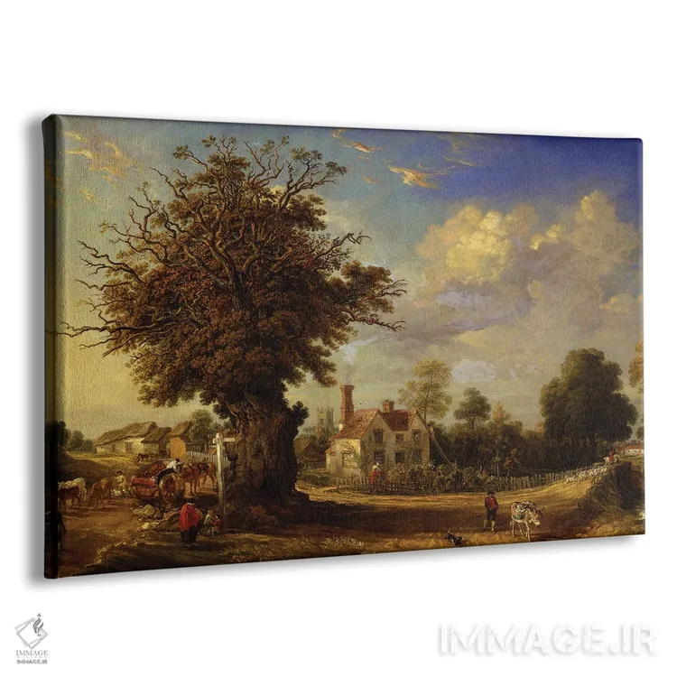 تابلو درخت بلوط یلدهم در یلدهم بزرگ، اسکس، ۱۸۳۳ اثر جیمز وارد - نمای پرسپکتیو محصول