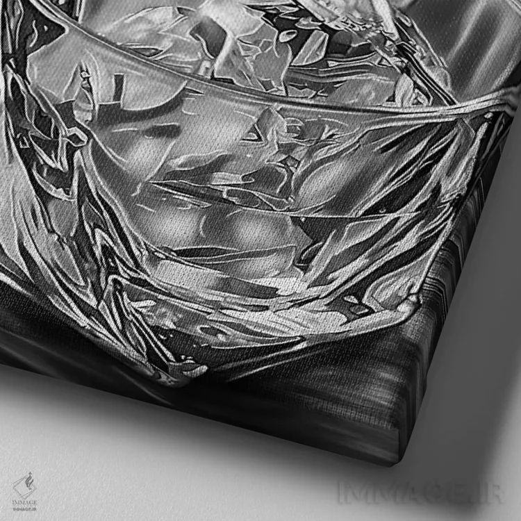 تابلو غرب وحشی IV اثر جی.بلو استودیو (استودیو هنری) - نمای نزدیک بافت بوم