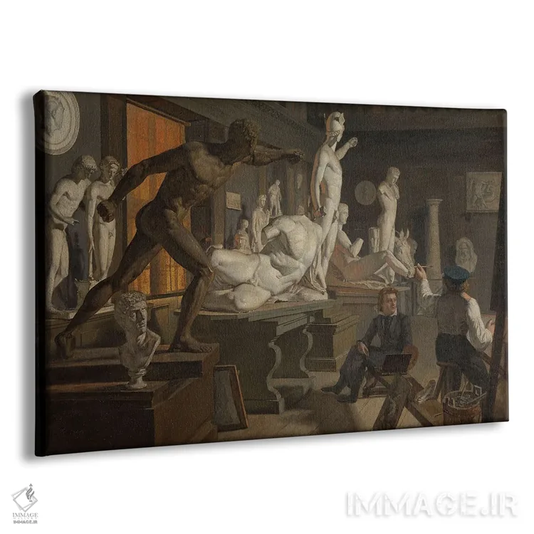 تابلو صحنهای از آکادمی کپنهاگ، حدود ۱۸۲۷-۲۸ اثر کنود اندریاسن باده - نمای پرسپکتیو محصول