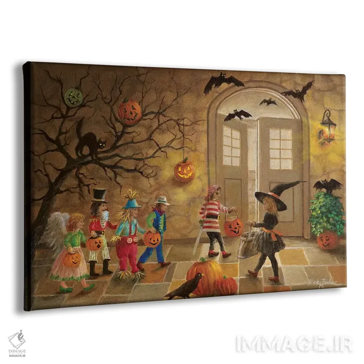 تابلو تفریح هالووین اثر نیکی بومه - نمای پرسپکتیو محصول