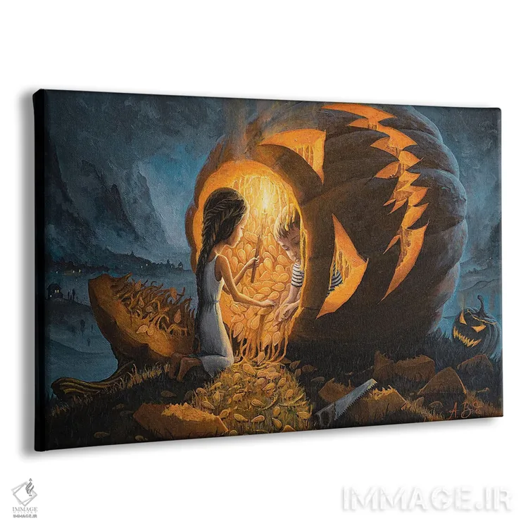 تابلو شبی که همهٔ شیاطین را ترساندیم اثر آدریان بوردَا - نمای پرسپکتیو محصول