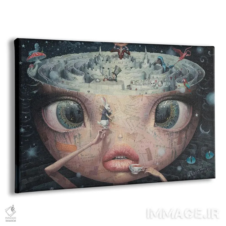 تابلو آلیس در سرزمین عجایب (رمان) اثر آدریان بوردَا - نمای پرسپکتیو محصول