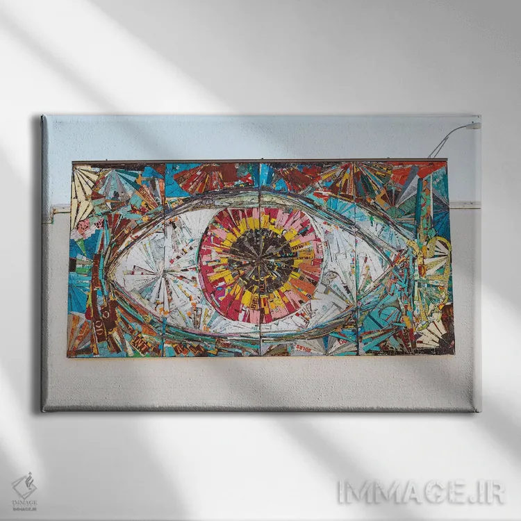 تابلو چشم آستین اثر بثانی یانگ - نمای روبهرو روی دیوار