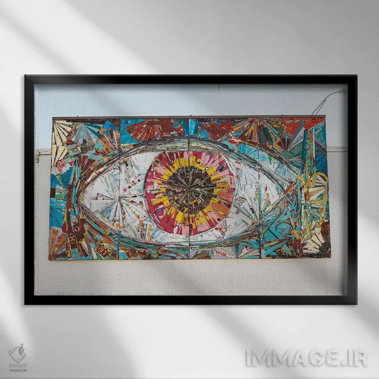 تابلو چشم آستین اثر بثانی یانگ - نمای قابدار مشکی