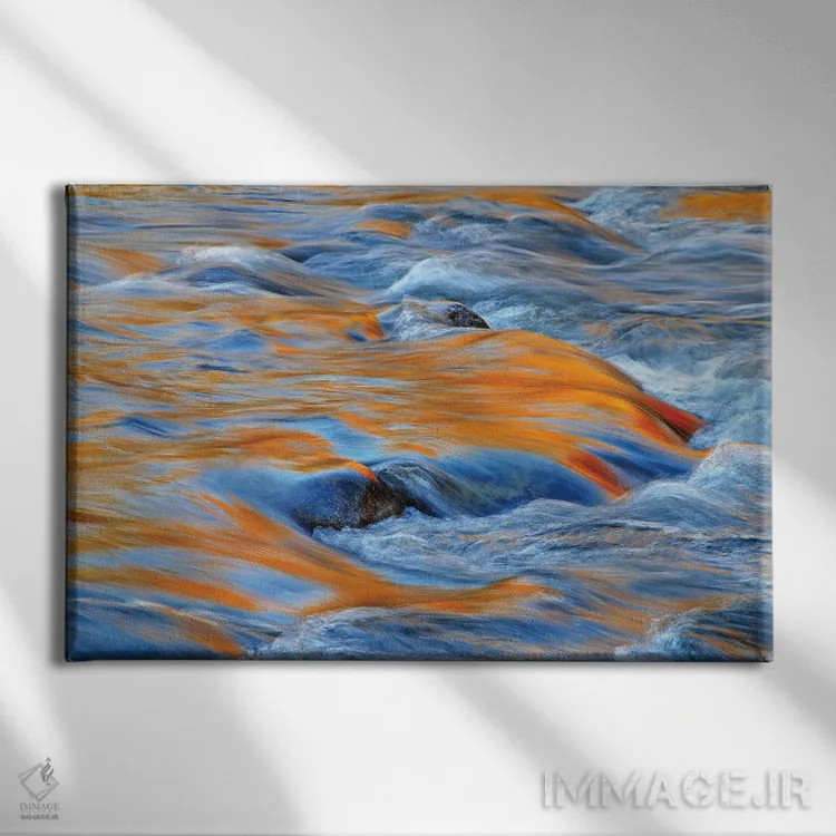 تابلو انعکاس آب روان اثر برایان ولف - نمای روبهرو روی دیوار