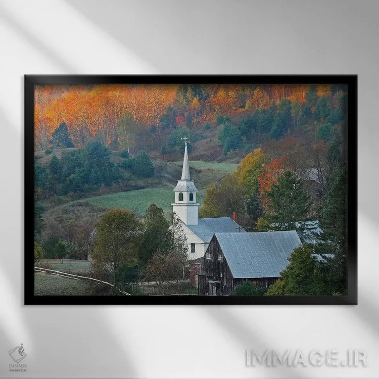 تابلو نخستین پرتو نور در شرق کورینت اثر برایان ولف - نمای قابدار مشکی