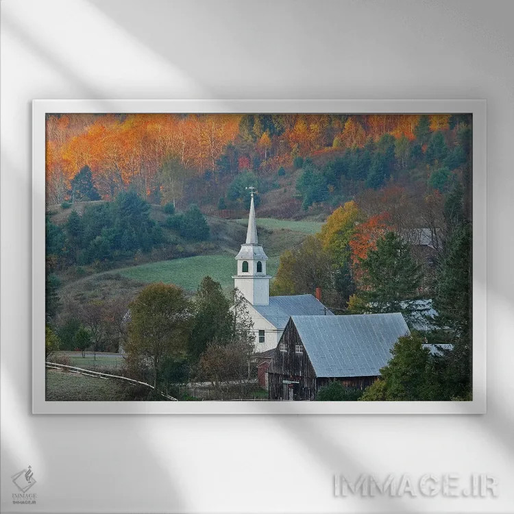 تابلو نخستین پرتو نور در شرق کورینت اثر برایان ولف - نمای قابدار سفید