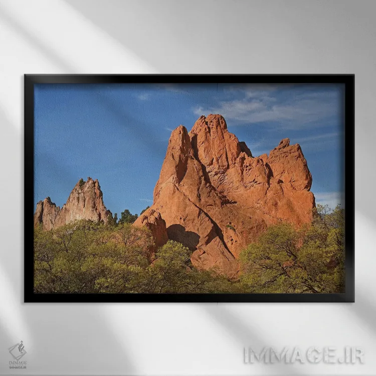 تابلو باغ خدایان اثر برایان ولف - نمای قابدار مشکی