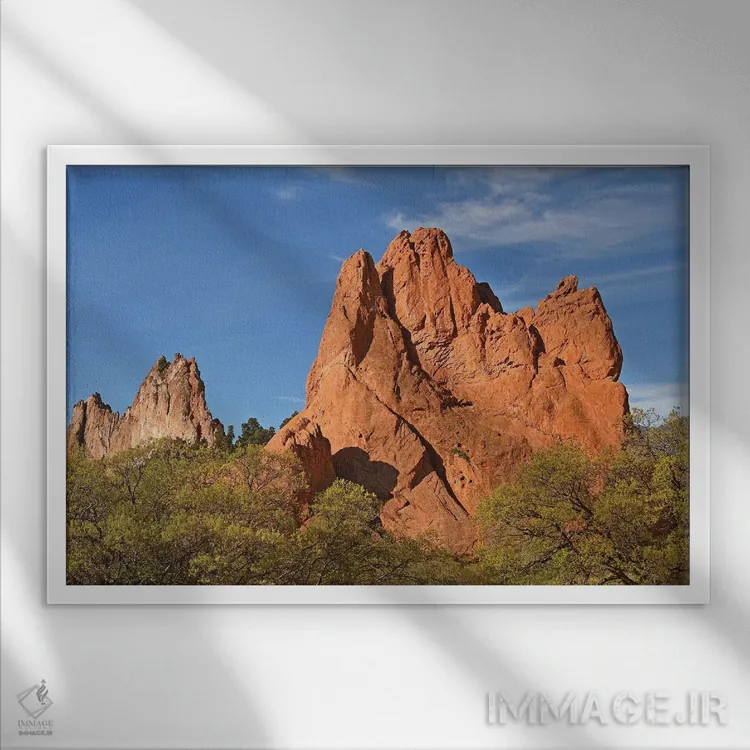 تابلو باغ خدایان اثر برایان ولف - نمای قابدار سفید