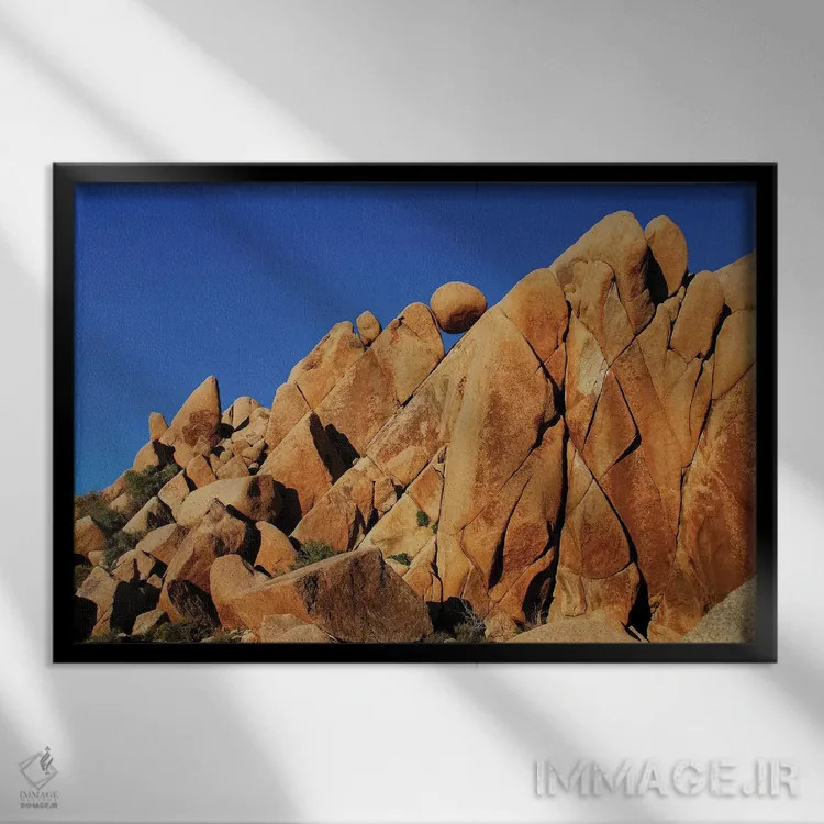 تابلو طرحهای هندسی اثر برایان ولف - نمای قابدار مشکی