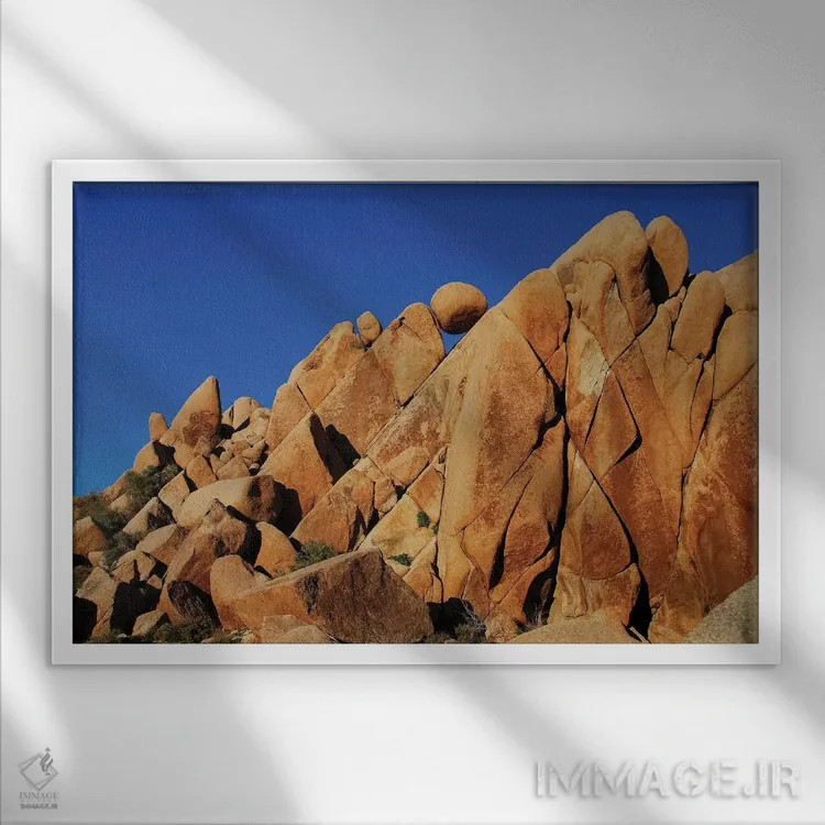 تابلو طرحهای هندسی اثر برایان ولف - نمای قابدار سفید