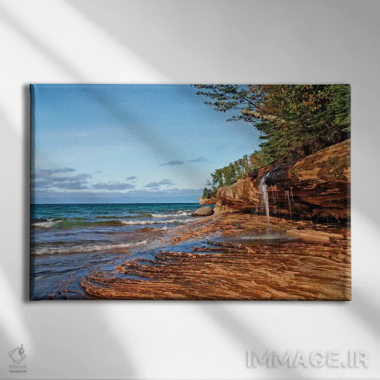 تابلو ساحل معدنچیان اثر برایان ولف - نمای روبهرو روی دیوار
