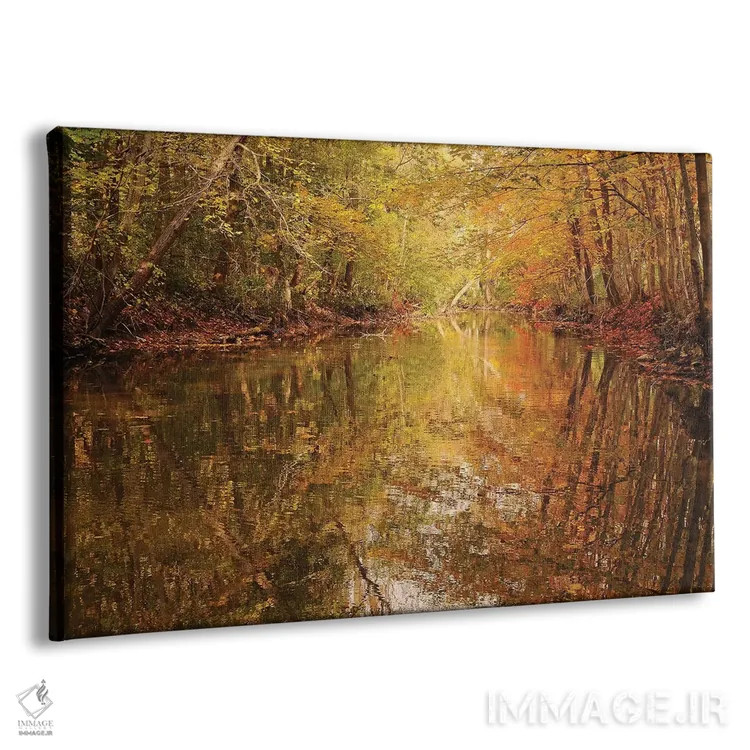 تابلو انعکاس مونه (الهام از کلود مونه) اثر برایان ولف - نمای پرسپکتیو محصول