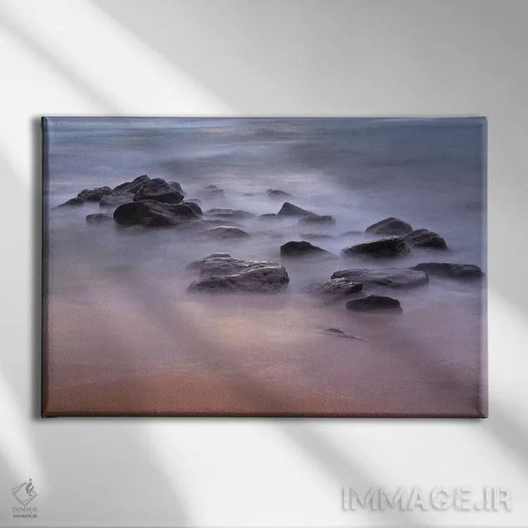 تابلو ساحل صبحگاهی اثر برایان ولف - نمای روبهرو روی دیوار