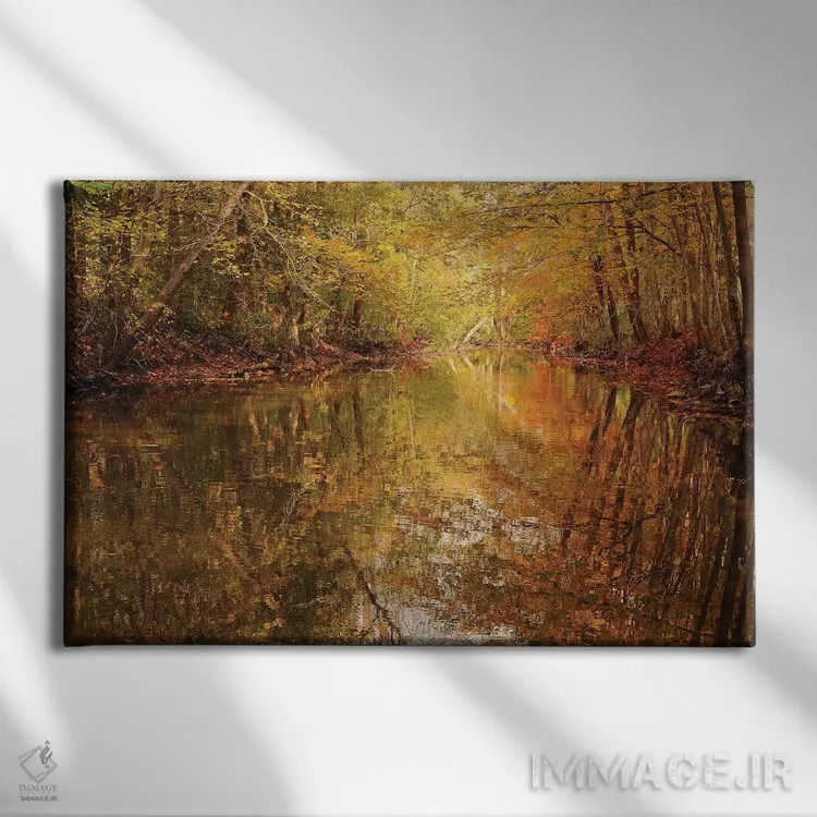 تابلو انعکاس مونه (الهام از کلود مونه) اثر برایان ولف - نمای روبهرو روی دیوار