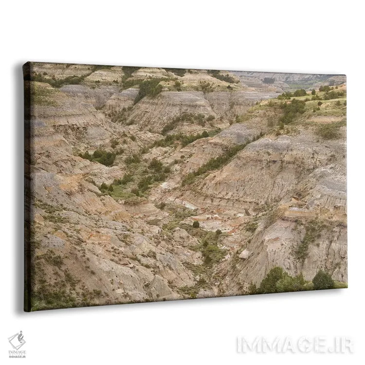 تابلو سرزمینهای بَد داکوتای شمالی اثر برایان ولف - نمای پرسپکتیو محصول