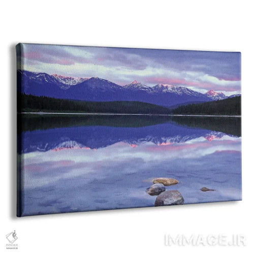 تابلو دریاچه پاتریشیا در طلوع آفتاب اثر برایان ولف - نمای پرسپکتیو محصول