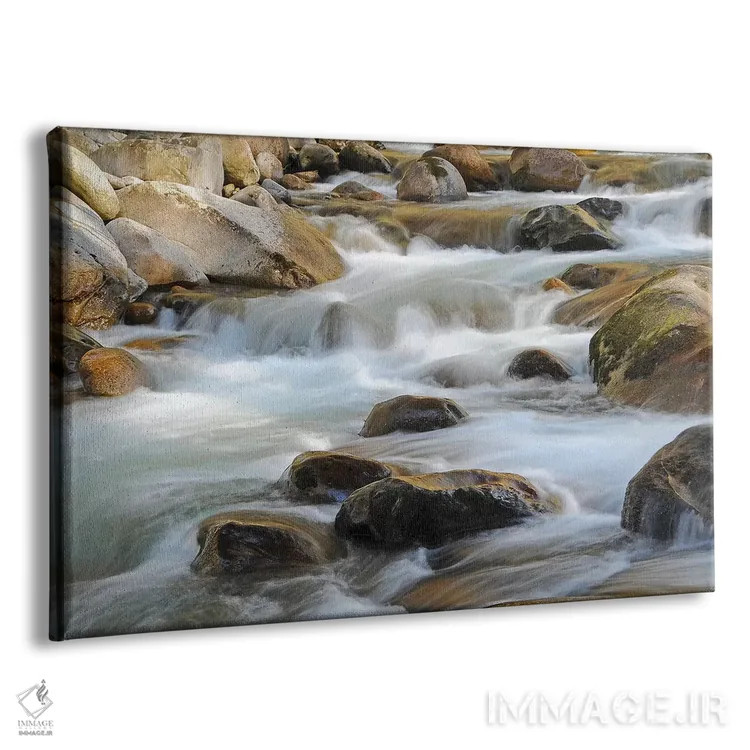 تابلو آبشارهای کوچک (تندابها) اثر برایان ولف - نمای پرسپکتیو محصول