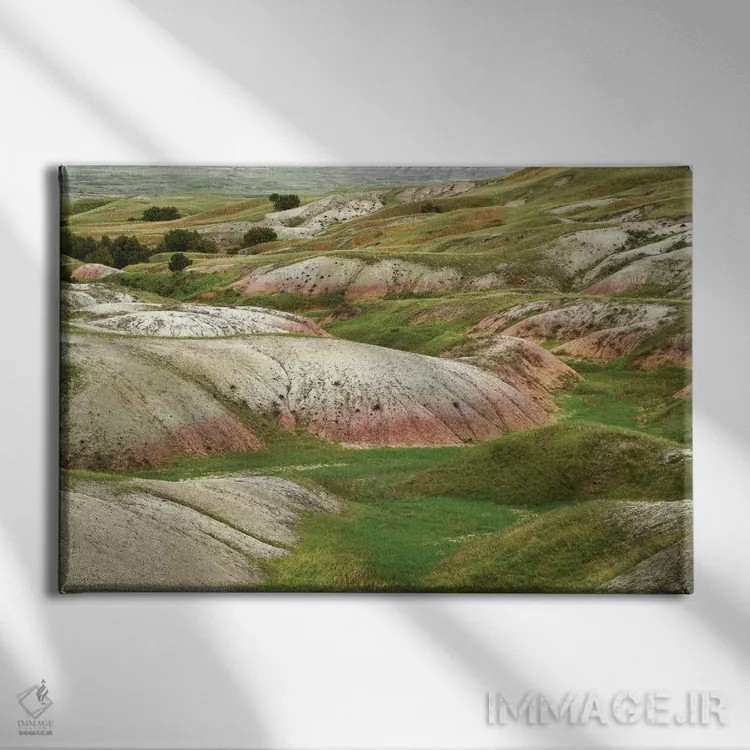 تابلو جویبار سیج (گیاه مریمگلی) اثر برایان ولف - نمای روبهرو روی دیوار