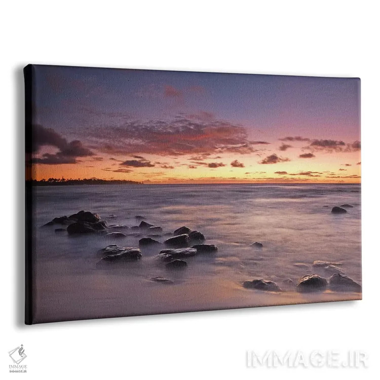 تابلو غروب برکهٔ نمکی اثر برایان ولف - نمای پرسپکتیو محصول