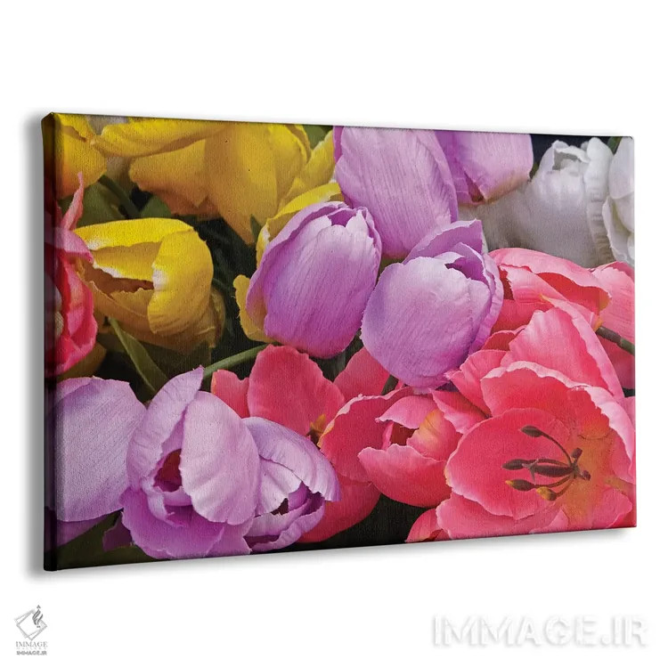 تابلو دسته گل لاله اثر برایان ولف - نمای پرسپکتیو محصول