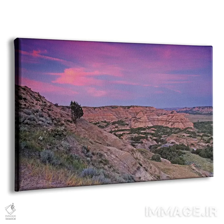 تابلو غروب سرزمینهای بایر اثر برایان ولف - نمای پرسپکتیو محصول