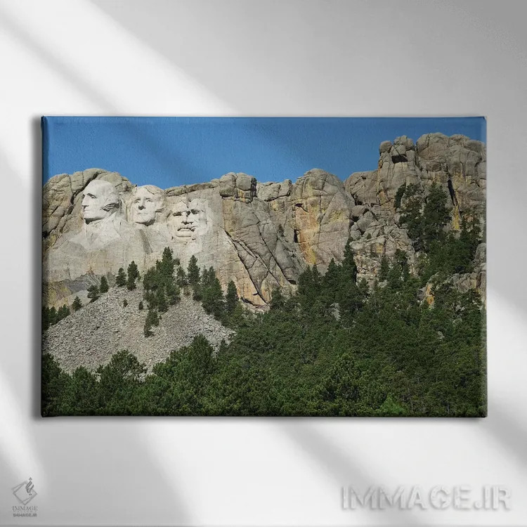 تابلو ریاستجمهوران از نگاه دیگر (چشمانداز) اثر برایان ولف - نمای روبهرو روی دیوار