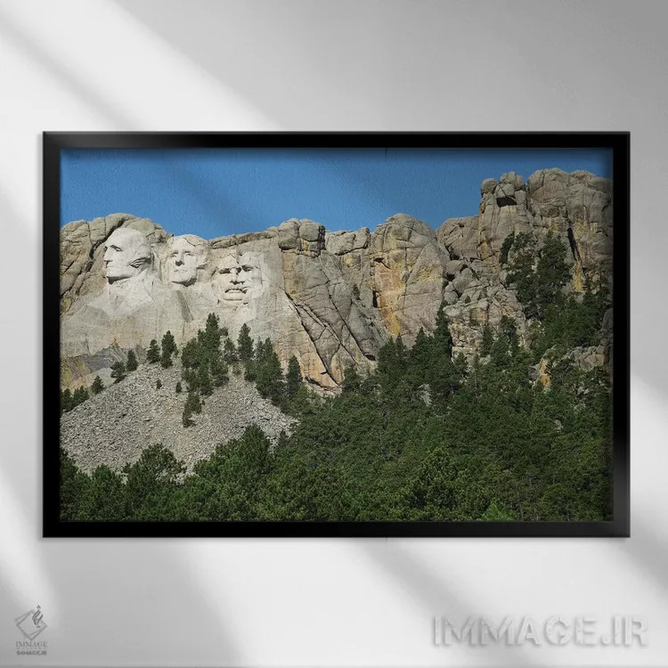 تابلو ریاستجمهوران از نگاه دیگر (چشمانداز) اثر برایان ولف - نمای قابدار مشکی