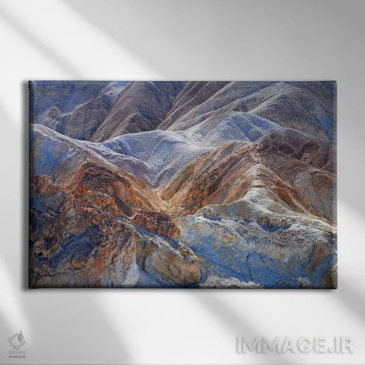 تابلو سرزمین بایر دره مرگ اثر برایان ولف - نمای روبهرو روی دیوار