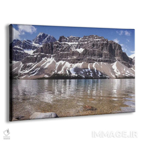 تابلو دریاچه بو و کوه کراوفوت اثر برایان ولف - نمای پرسپکتیو محصول