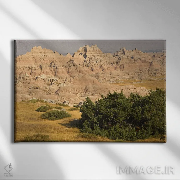 تابلو پارک ملی بدلندز اثر برایان ولف - نمای روبهرو روی دیوار