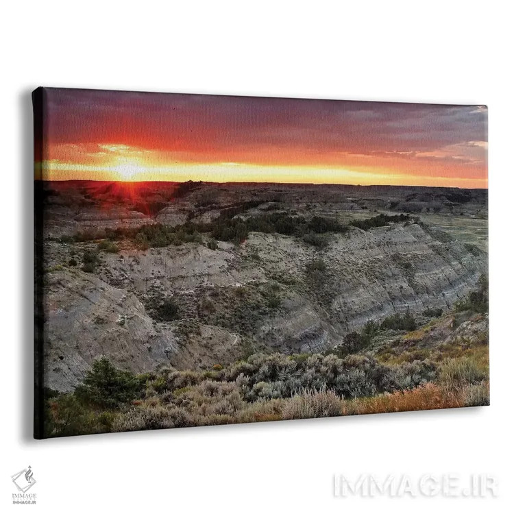 تابلو طلوع آفتاب تپه باک اثر برایان ولف - نمای پرسپکتیو محصول