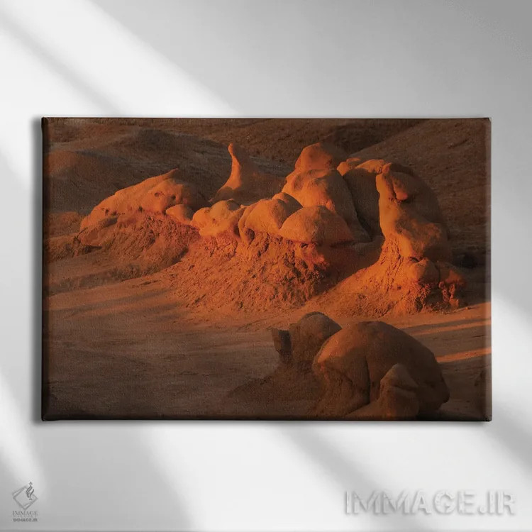 تابلو اجنه در طلوع آفتاب اثر برایان ولف - نمای روبهرو روی دیوار