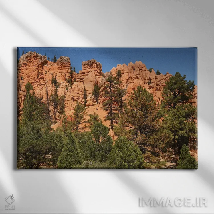 تابلو تشکیلهای دره سرخ اثر برایان ولف - نمای روبهرو روی دیوار