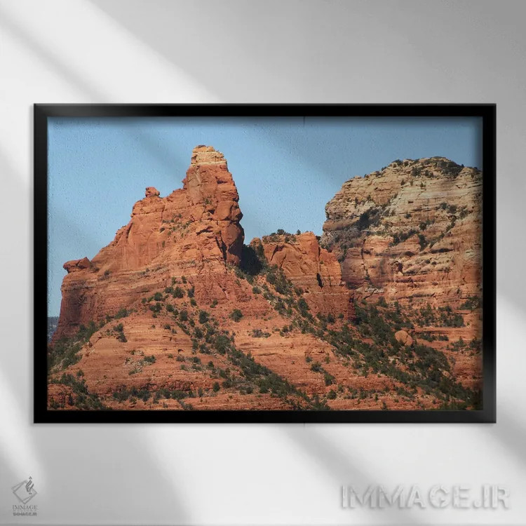 تابلو تپه فرودگاه (محوطه طبیعی) اثر برایان ولف - نمای قابدار مشکی