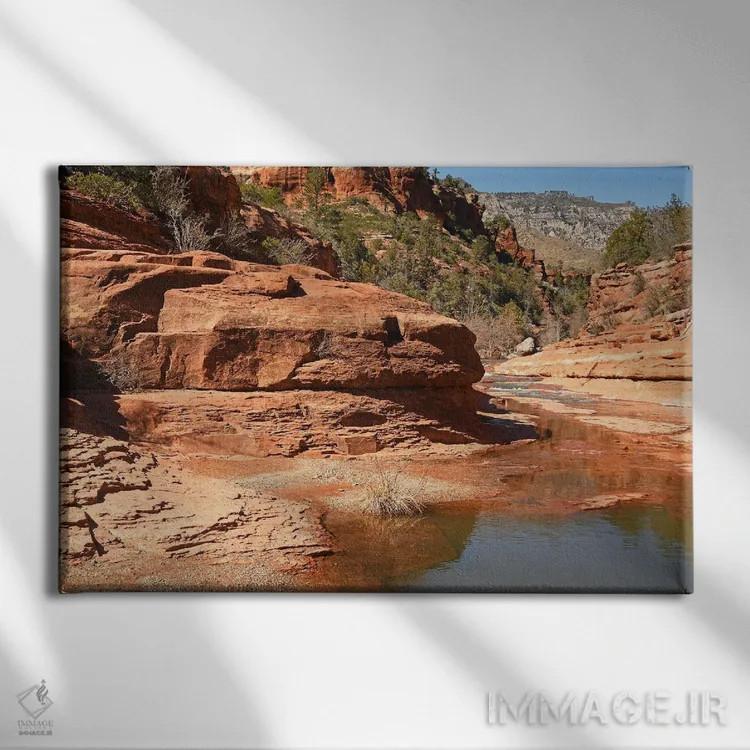 تابلو پارک ایالتی اسلاید راک اثر برایان ولف - نمای روبهرو روی دیوار