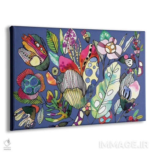 تابلو خطوط ارگانیک اثر کایِنا بلانکا - نمای پرسپکتیو محصول